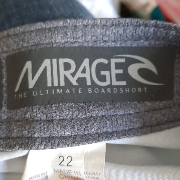 Rip Curl Mirage waist size 22 blue stripe boardshorts - Picture 3 of 11